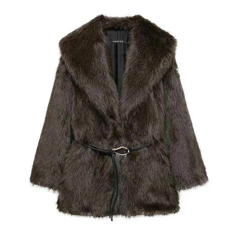Faux Fur Winter Coat - Wear Spot