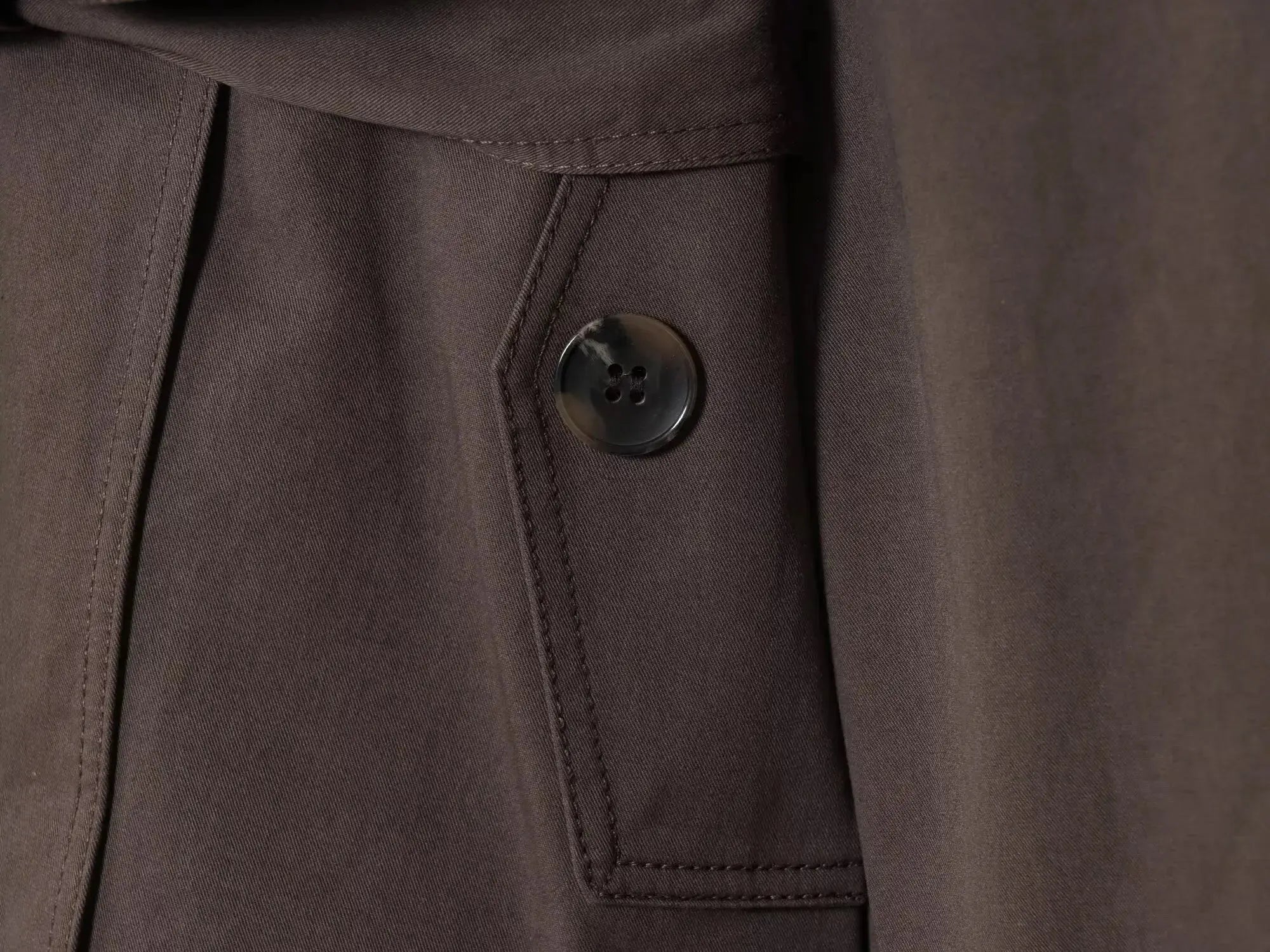 Double-breasted Casual Trench Coat in Maillard Color - Wear Spot