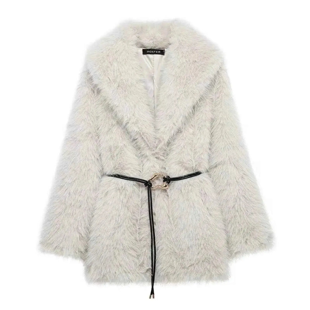 Faux Fur Winter Coat - Wear Spot