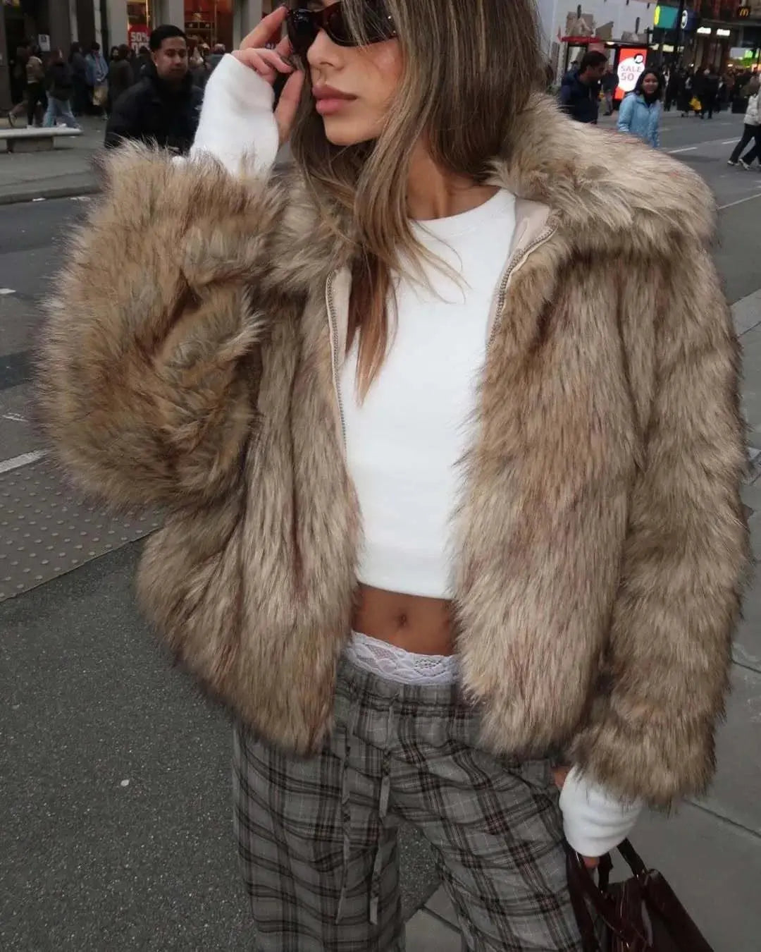 Thick Fluffy Faux Fur Coat for Ultimate Warmth and Style - Wear Spot