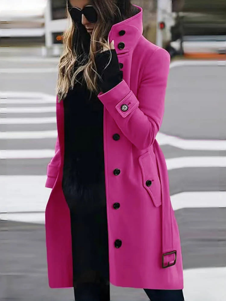 Wool Blend Women's Coat - Wear Spot