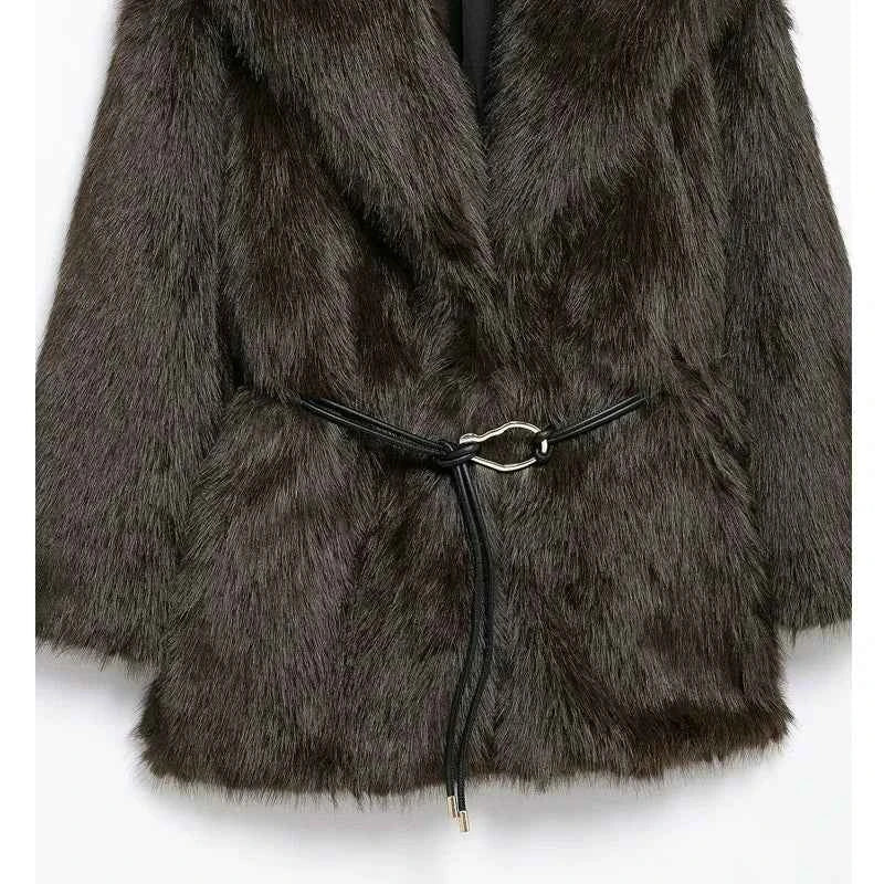 Faux Fur Winter Coat - Wear Spot