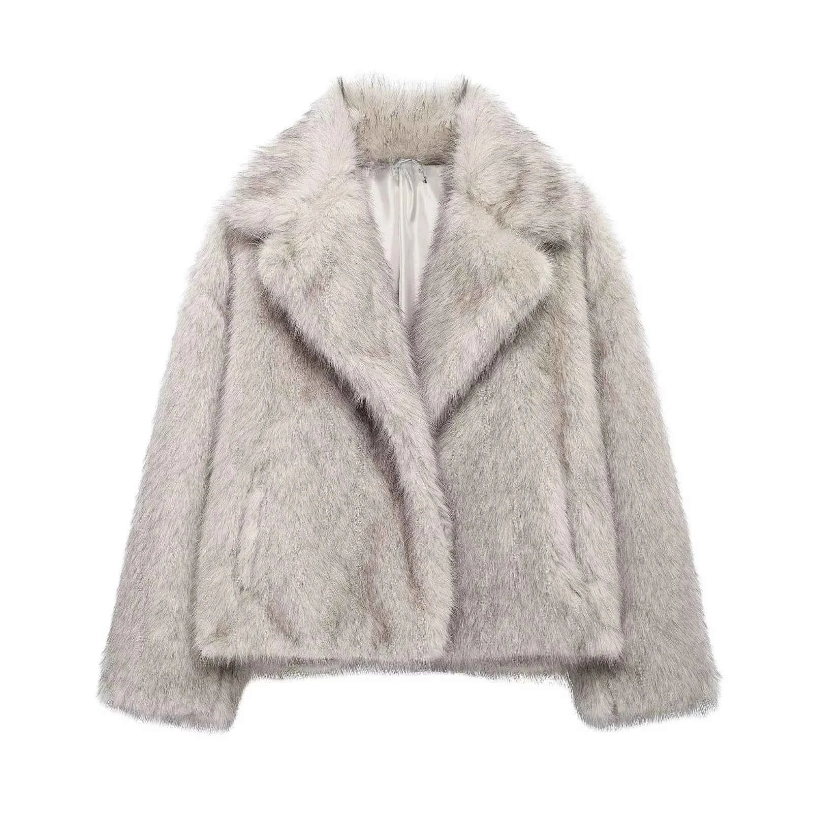 Long Plush Winter Coat - Cozy Faux Fur for Stylish Winter Warmth - Wear Spot