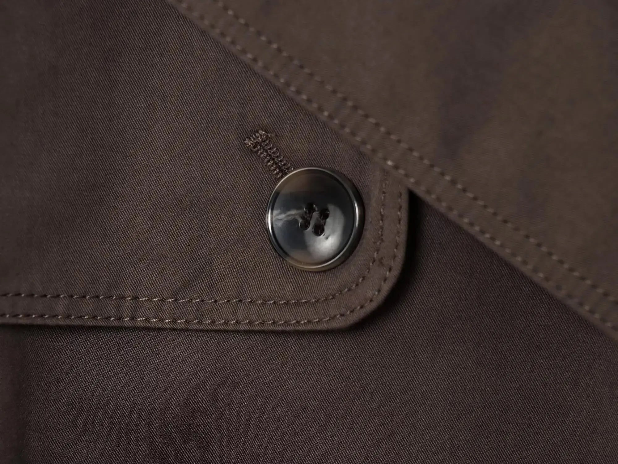 Double-breasted Casual Trench Coat in Maillard Color - Wear Spot