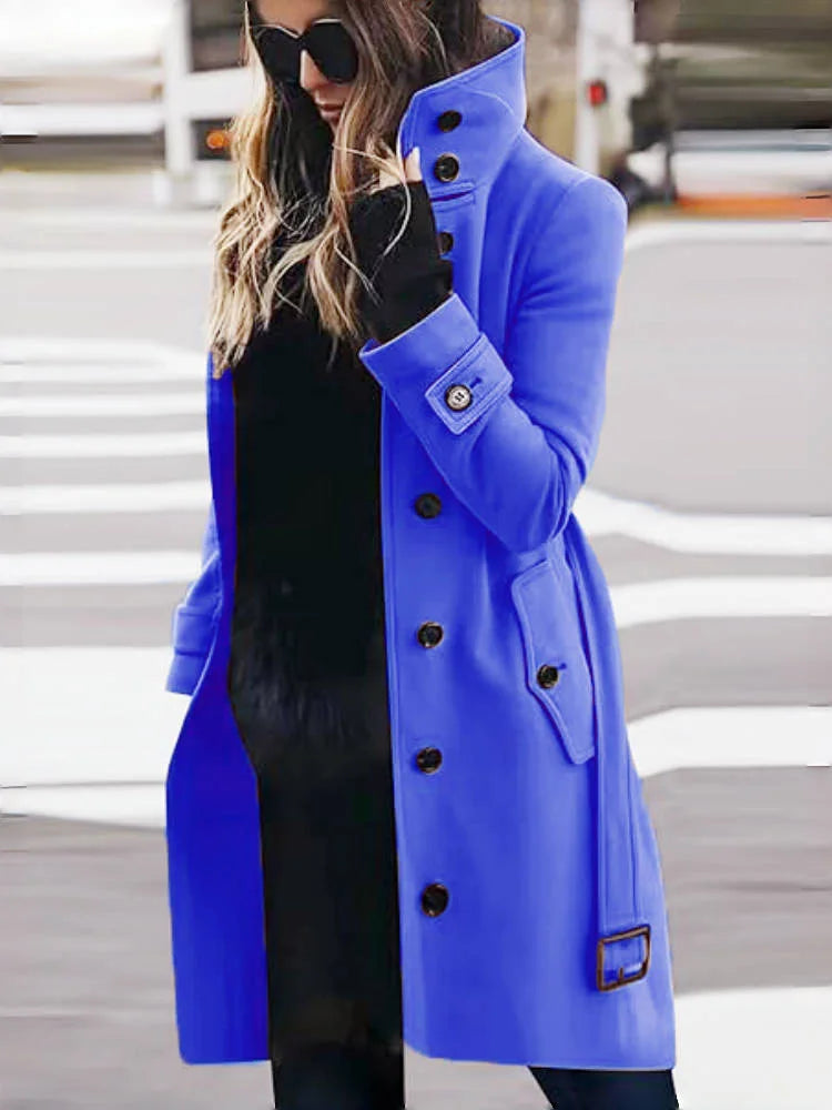 Wool Blend Women's Coat - Wear Spot