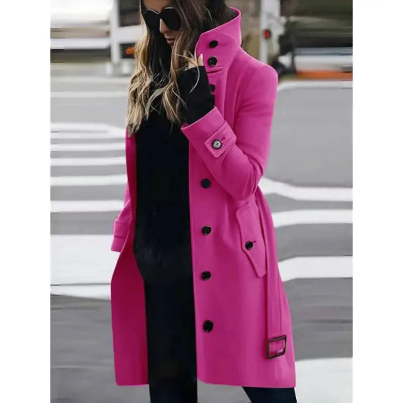 Wool Blend Women's Coat - Wear Spot