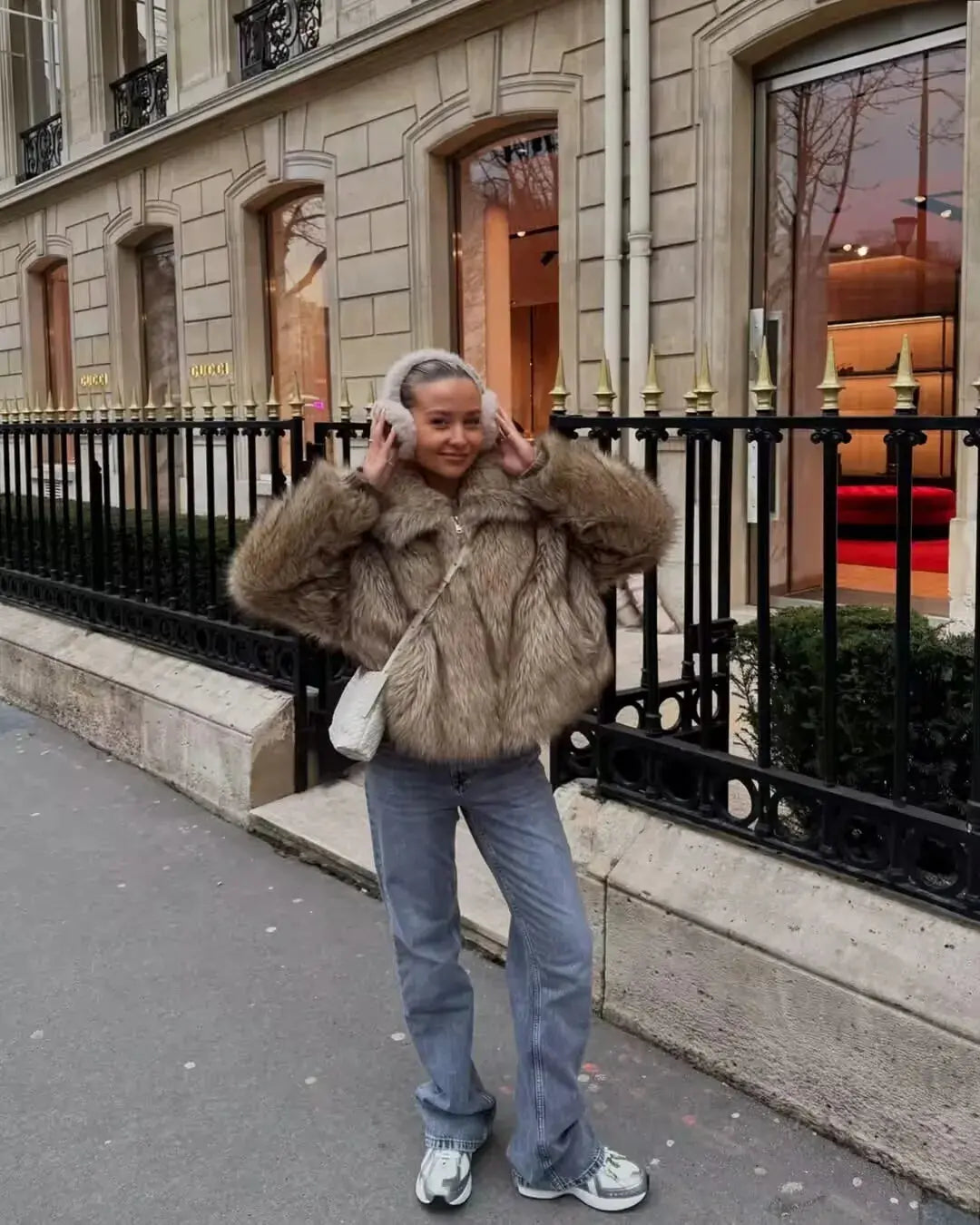 Thick Fluffy Faux Fur Coat for Ultimate Warmth and Style - Wear Spot