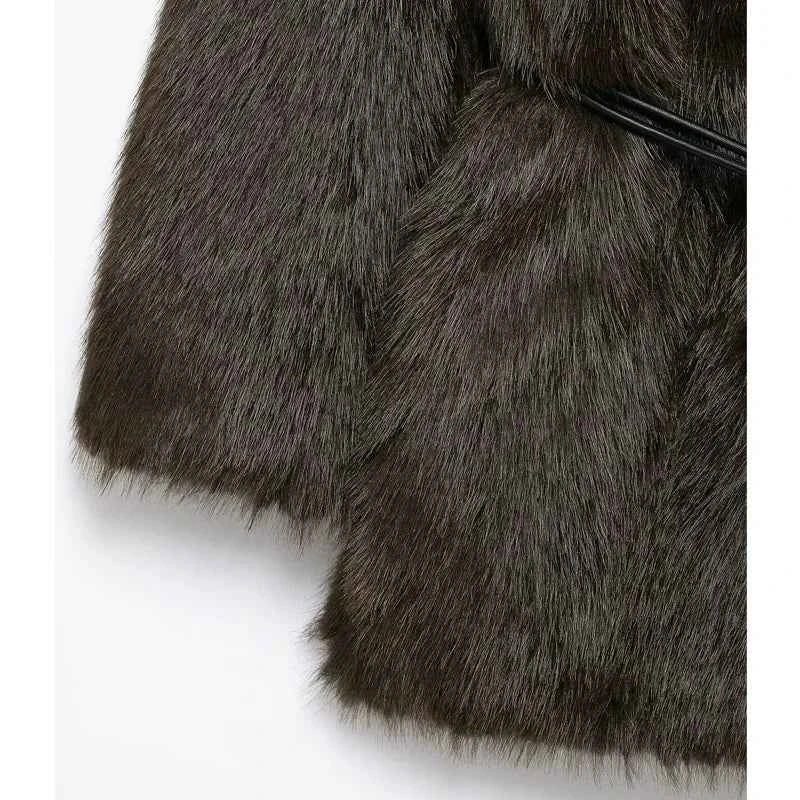 Faux Fur Winter Coat - Wear Spot