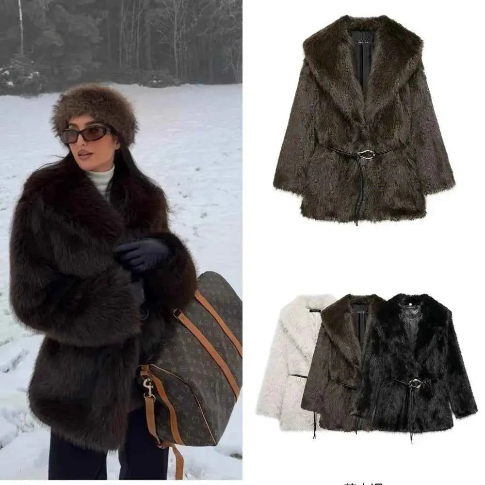 Faux Fur Winter Coat - Wear Spot