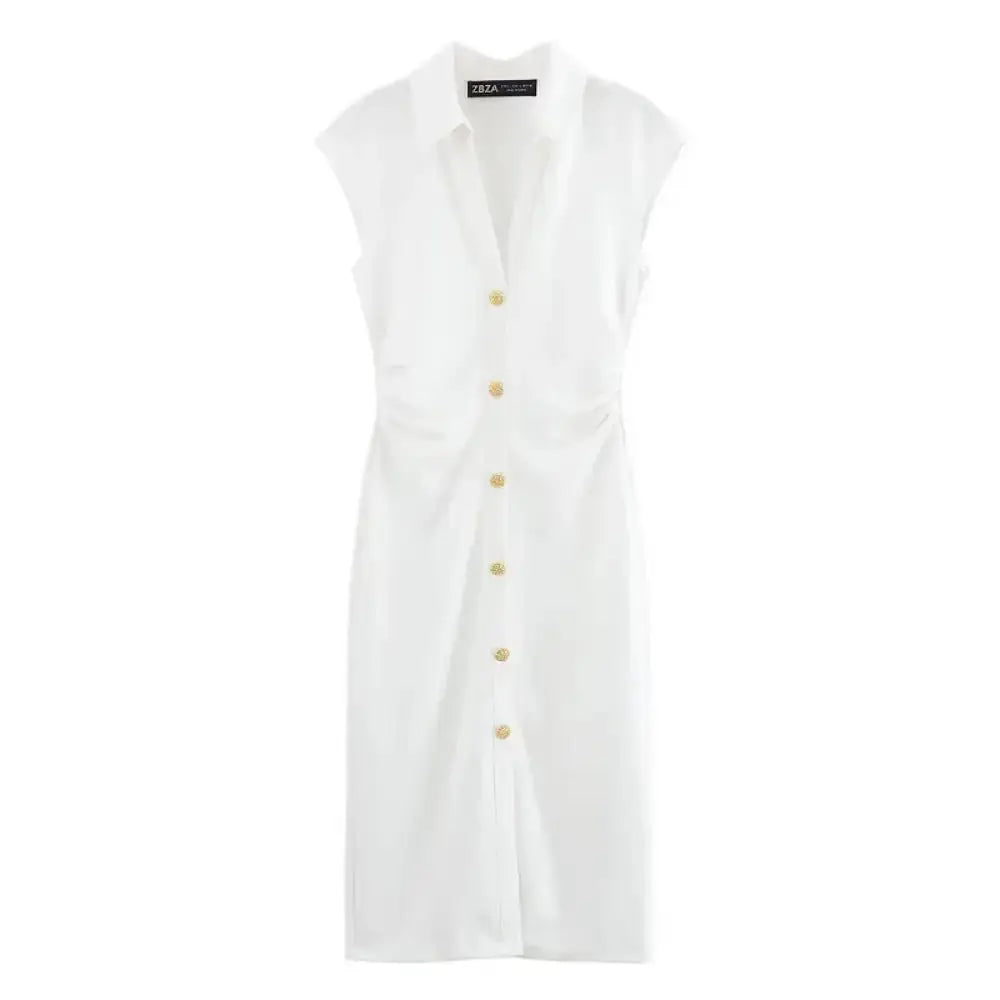 HXAO Ruched Gray Summer Dress - Elegant Sleeveless Bodycon for Women - Wear Spot